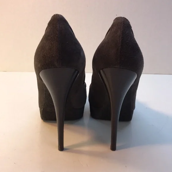 Yves Saint Laurent Gray Suede Heels Made in Italy Size 41 (US 10) - Picture 8 of 15